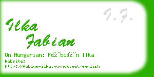 ilka fabian business card